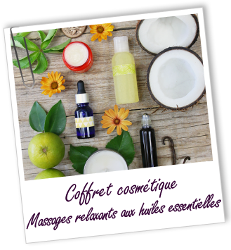 Coffret cosmétique maison Massages relaxants aux huiles essentielles 2016 Aroma-Zone