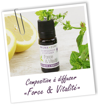Composition à diffuser Force & Vitalité Aroma-Zone