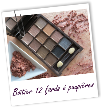 Boîtier 12 fards à paupières Aroma-Zone