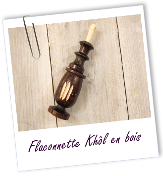 Flacon Khôl traditionnel en bois Aroma-Zone