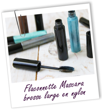 Flaconnette mascara à brosse large nylon Aroma-Zone Flaconnette mascara à brosse large nylon Aroma-Zone