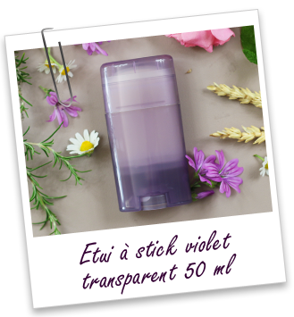 Etui à stick violet transparent Aroma-Zone