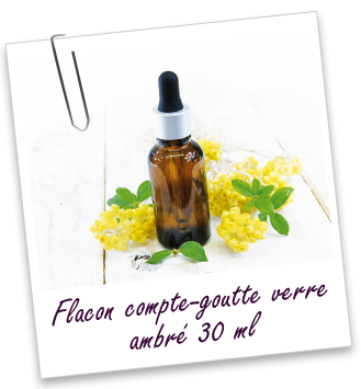 Flacon compte-goutte en verre ambré 30ml Aroma-Zone