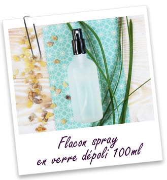 Flacon spray en verre dépoli 100mL Aroma-Zone