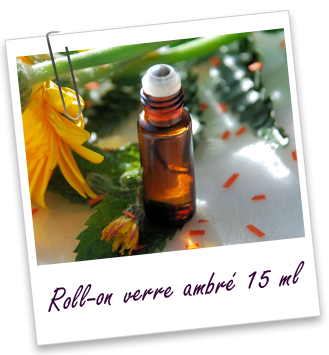 Flacon roll-on 15 ml en verre ambré et bille acier Aroma-Zone Flacon roll-on 15 ml en verre ambré et bille acier Aroma-Zone
