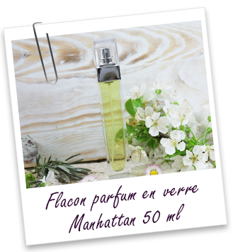 Flacon vaporisateur en verre Manhattan 50 ml Aroma-Zone