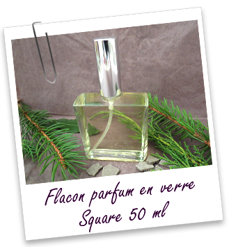 Flacon vaporisateur en verre Square 50 ml Aroma-Zone Flacon vaporisateur en verre Square 50 ml Aroma-Zone