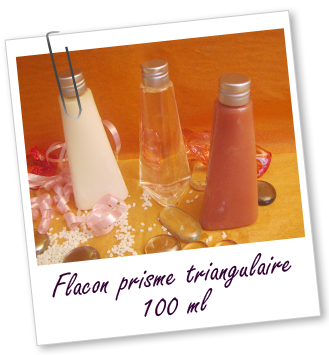 Flacon Prisme triangulaire 100 ml et capsule en aluminium Aroma-Zone