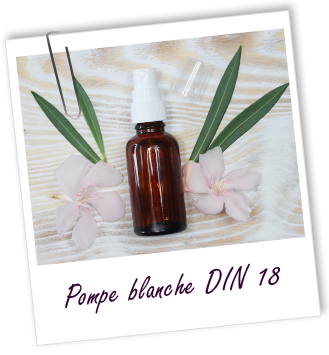 Pompe spray blanche bague DIN 18 Aroma-Zone