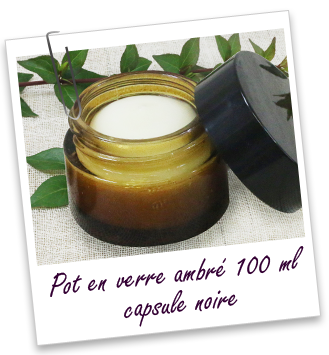 Pot verre ambré 100 ml Aroma-Zone Pot verre ambré 100 ml Aroma-Zone