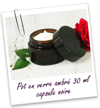 Pot verre ambré 30 ml Aroma-Zone Pot verre ambré 30 ml Aroma-Zone