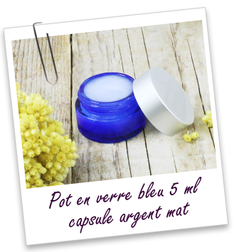 Pot verre bleu 5 ml Aroma-Zone