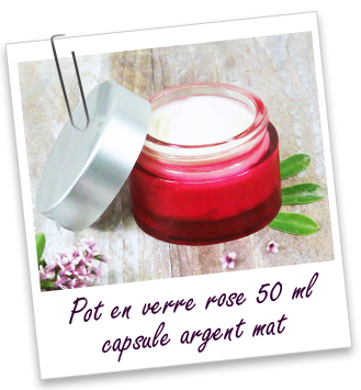 Pot verre rose 50 ml Aroma-Zone Pot verre rose 50 ml Aroma-Zone