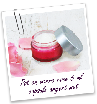 Pot verre rose 5 ml Aroma-Zone Pot verre rose 5 ml Aroma-Zone