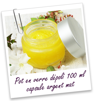 Pot verre dépoli 100 ml Aroma-Zone Pot verre dépoli 100 ml Aroma-Zone