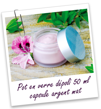 Pot verre dépoli 50 ml Aroma-Zone Pot verre dépoli 50 ml Aroma-Zone