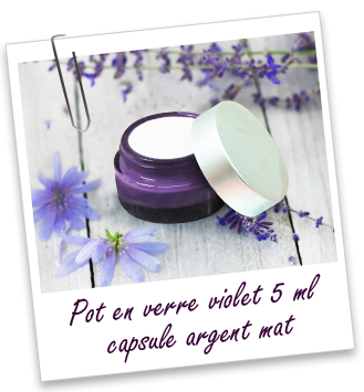 Pot verre violet 5 ml Aroma-Zone