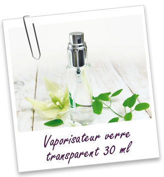 Mini-vaporisateur en verre transparent 30 ml Aroma-Zone Mini-vaporisateur en verre transparent 30 ml Aroma-Zone
