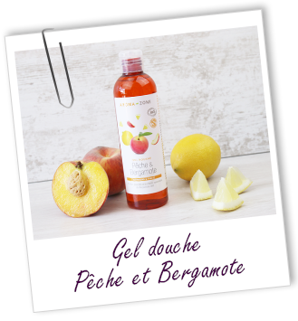 Gel douche sans palme Pêche & Bergamote BIO