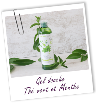 Gel douche sans palme Thé vert & Menthe BIO Gel douche sans palme Thé vert & Menthe BIO