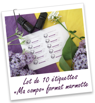 Etiquettes vierges adhésives pour flacons 