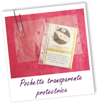 Pochette transparente pour fiche recette Aroma-Zone