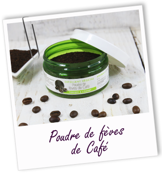 Exfoliant poudre de fèves de Café
