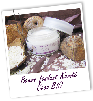 Baume fondant BIO au Karité et à la Noix de COCO Aroma-Zone