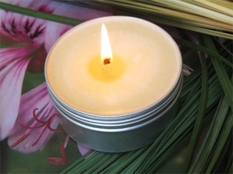 Bougie tranquillité anti-pique au Géranium