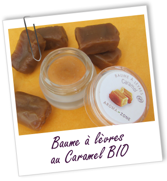 Baume à lèvres BIO au karité et au CARAMEL Aroma-Zone
