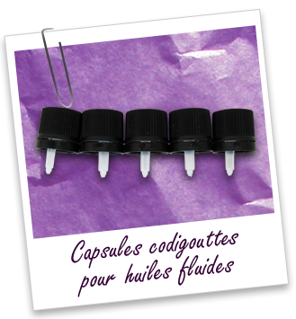 Codigouttes pour huiles fluides (lot de 5) Aroma-Zone