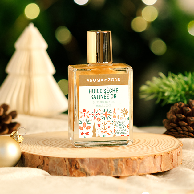 Huile sèche satinée Or BIO Aroma-Zone