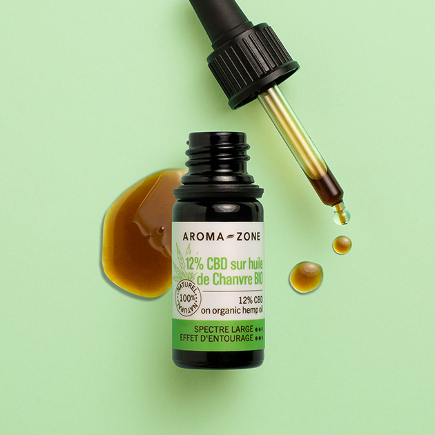 Huile CBD 12% sur huile de Chanvre BIO - Aroma-Zone
