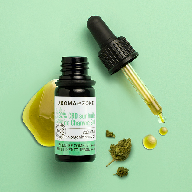 Huile CBD 32% sur huile de Chanvre BIO - Aroma-Zone