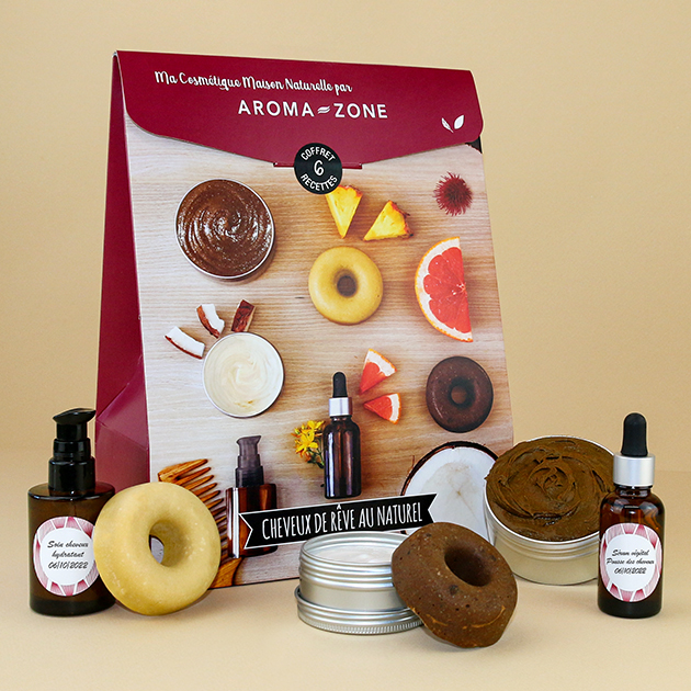 Coffret cosmétique maison Cheveux de rêve au naturel Aroma-Zone