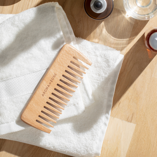 Peigne démêlant en bois de hêtre