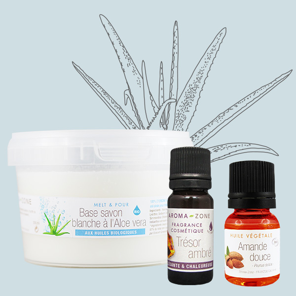 kit 8 savons réconfortants à la douce odeur de Trésor Ambré