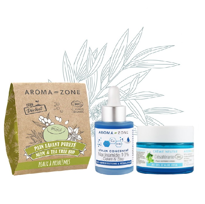 Routine peau grasse et acnéique - soin visage