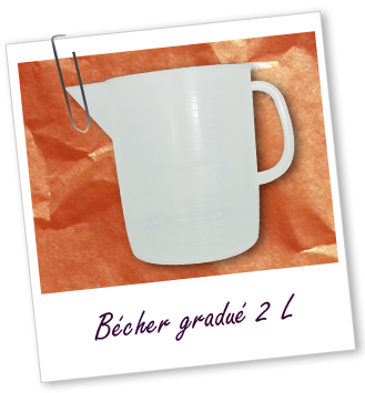 Bécher gradué 2L en plastique Aroma-Zone