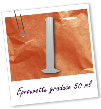 Eprouvette 50 ml en plastique Aroma-Zone