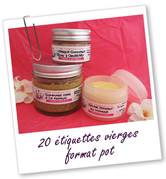 Etiquettes vierges adhésives pour pots (lot de 20) Aroma-Zone Etiquettes vierges adhésives pour pots (lot de 20) Aroma-Zone