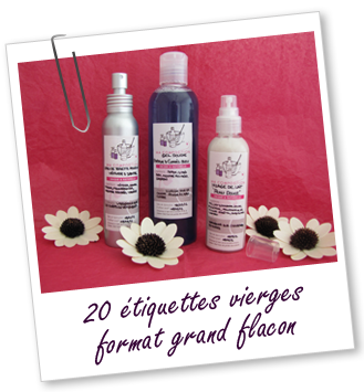 Etiquettes vierges adhésives pour grands flacons (lot de 20) Aroma-Zone