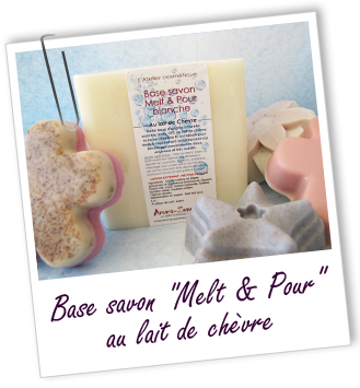 Base Melt & Pour blanche au lait de chèvre Aroma-Zone