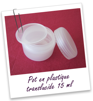 Pot double paroi en PP neutre 15 ml Aroma-Zone