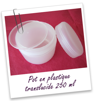 Pot double paroi en PP neutre 250 ml Aroma-Zone