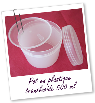 Pot simple paroi en PP neutre 500 ml Aroma-Zone
