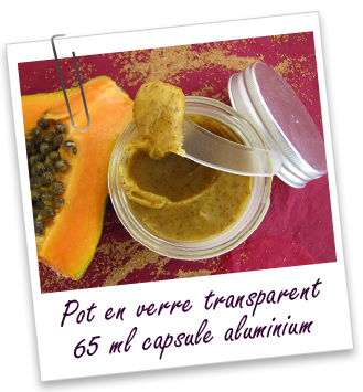 Pot en verre transparent 65 ml et capsule en aluminium Aroma-Zone