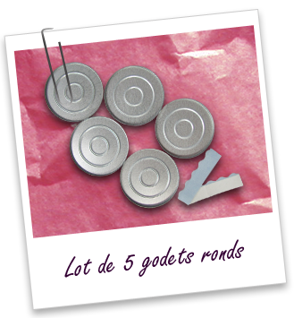 Matériel de compactage : lot de 5 godets ronds Aroma-Zone