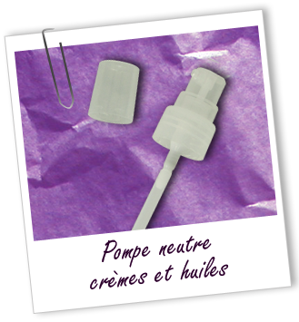 Pompe 20/410 en PP neutre pour crèmes, huiles et gels Aroma-Zone