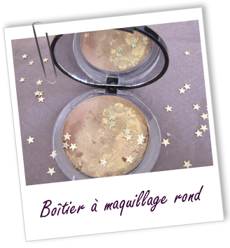 Boîtier de maquillage rond noir brillant Aroma-Zone Boîtier de maquillage rond noir brillant Aroma-Zone